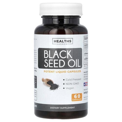Healths Harmony Black Seed Oil 60 Capsules 500 Mg Per Capsule
