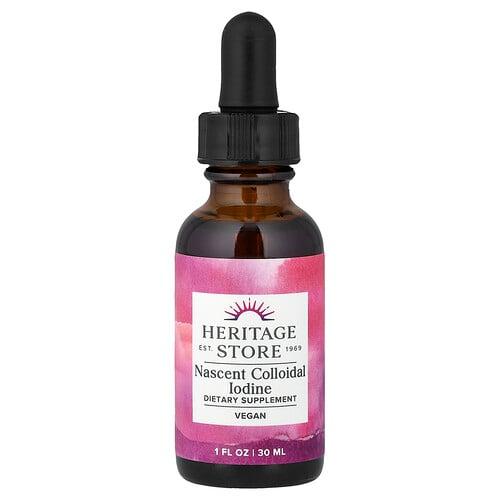 Heritage Store Nascent Colloidal Iodine 1 Fl Oz 30 Ml