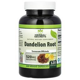 Herbal Secrets Dandelion Root 520 Mg 120 Veggie Capsules