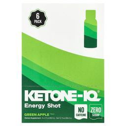 Ketone Iq Energy Shot Green Apple Caffeine Free 6 Bottles 2 Fl Oz 59 Ml Each