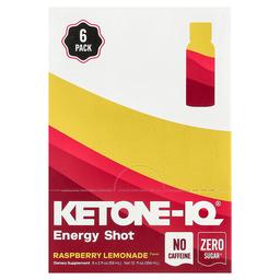 Ketone Iq Energy Shot Raspberry Lemonade Caffeine Free 6 Bottles 2 Fl Oz 59 Ml Each