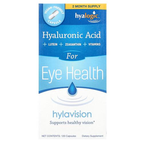 Hyalogic Hylavision Hyaluronic Acid Lutein Zeaxathin Vitamins 120 Capsules product image