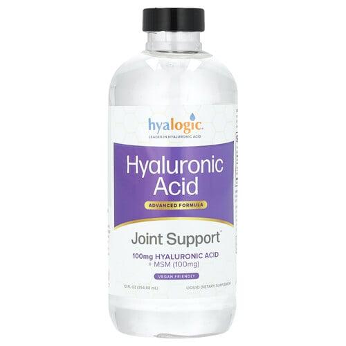 Hyalogic Hyaluronic Acid Advanced Formula Joint Support 12 Fl Oz 354 88 Ml