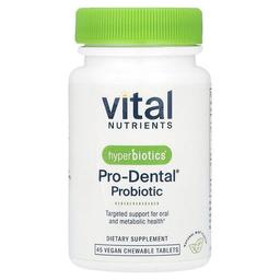 Vital Nutrients Hyperbiotics Pro Dental Probiotic Natural Mint 45 Vegan Chewable Tablets