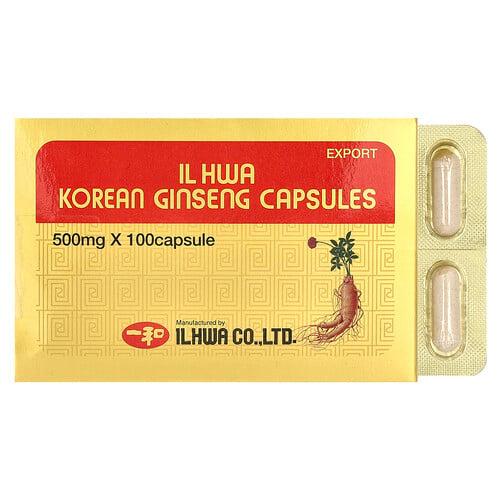 Ilhwa Korean Ginseng 500 Mg 100 Capsules product image