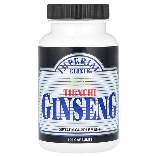 Imperial Elixir Tienchi Ginseng 100 Capsules 500 Mg Per Capsule