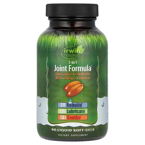 Irwin Naturals 3 In 1 Joint Formula 90 Liquid Soft Gels