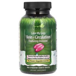 Irwin Naturals Love My Legs Vein Circulation 60 Liquid Soft Gels