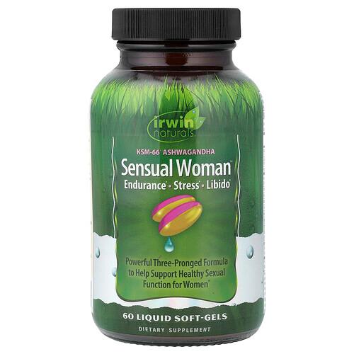 Irwin Naturals Sensual Women Endurance Stress Libido 60 Liquid Soft Gels