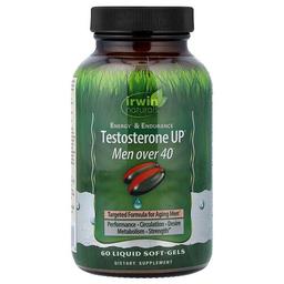 Irwin Naturals Testosterone Up Men Over 40 60 Liquid Soft Gels