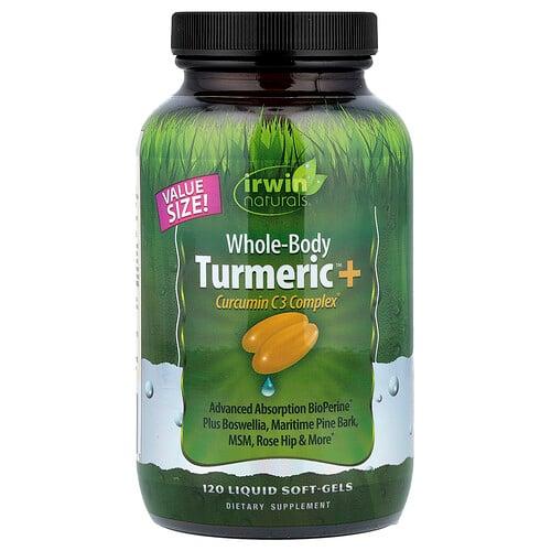 Irwin Naturals Whole Body Turmeric Curcumin C3 Complex 120 Liquid Soft Gels