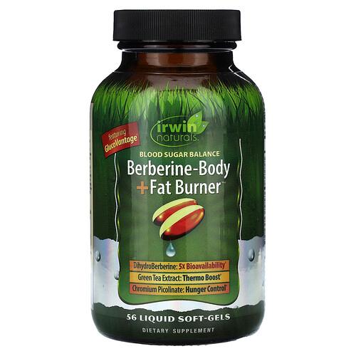 Irwin Naturals Berberine Body Fat Burner 56 Liquid Soft Gels