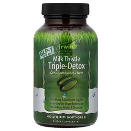 Irwin Naturals Milkthistletriple Detox 60 Liquid Soft Gels