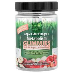 Irwin Naturals Apple Cider Vinegar Metabolism Gummies Apple 40 Gummies 500 Mg Per Gummy