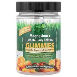 Irwin Naturals Magnesium Whole Body Balance Gummies Mango Orange 30 Gummies