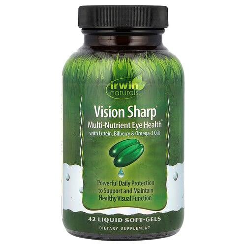 Irwin Naturals Vision Sharp Multi Nutrient Eye Health 42 Liquid Soft Gels