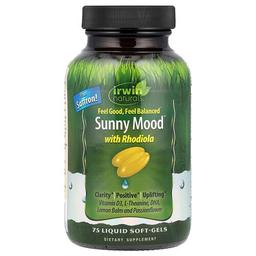 Irwin Naturals Sunny Mood With Rhodiola 75 Liquid Soft Gels
