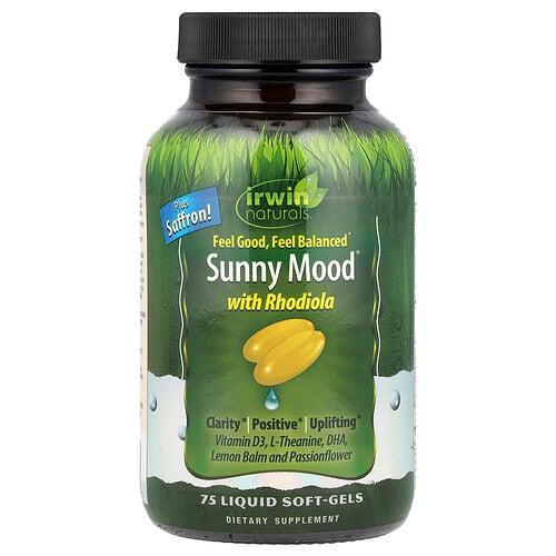 Irwin Naturals Sunny Mood With Rhodiola 75 Liquid Soft Gels