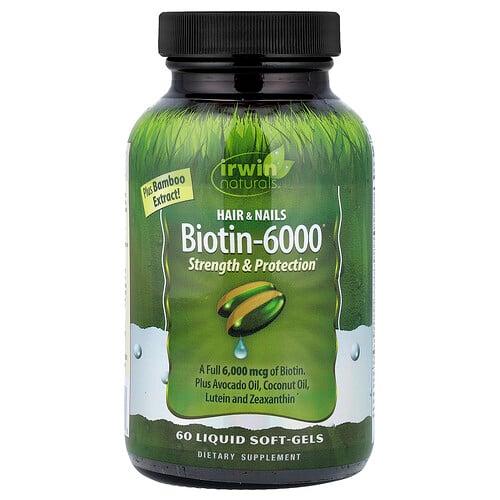 Irwin Naturals Biotin 6000 60 Liquid Soft Gels product image