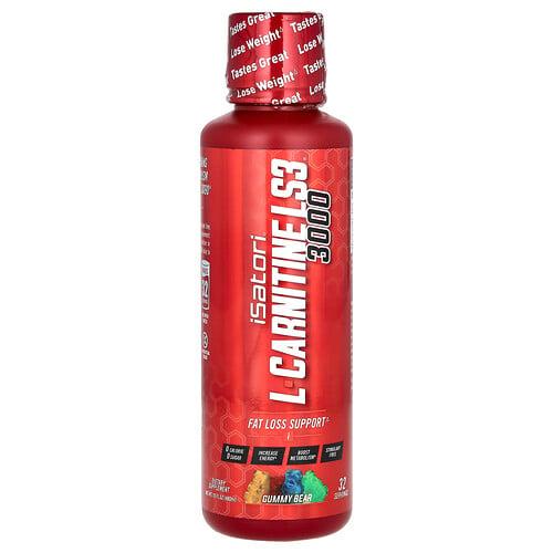 Isatori L Carnitine Ls3 3000 Gummy Bear 3 000 Mg 16 Fl Oz 480 Ml