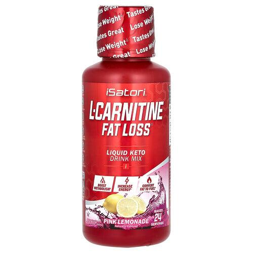 Isatori L Carnitine Pink Lemonade 12 Fl Oz 360 Ml