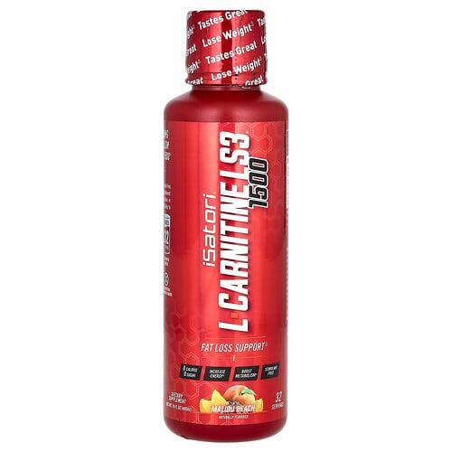 Isatori L Carnitine Ls3 1500 Malibu Beach 1 500 Mg 16 Fl Oz 480 Ml