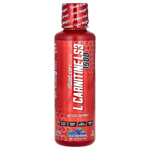 Isatori L Carnitine Ls3 1500 Blue Raspberry 1 500 Mg 16 Fl Oz 480 Ml