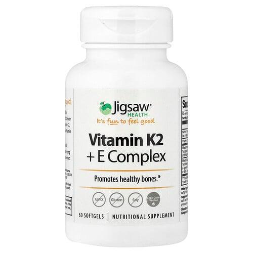 Jigsaw Health Vitamin K2 E Complex 60 Softgels