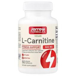 Jarrow Formulas Vegan L Carnitine 500 Mg 50 Veggie Capsules
