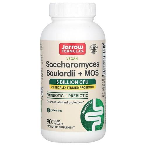 Jarrow Formulas Vegan Saccharomyces Boulardii Mos 5 Billion Cfu 90 Veggie Capsules