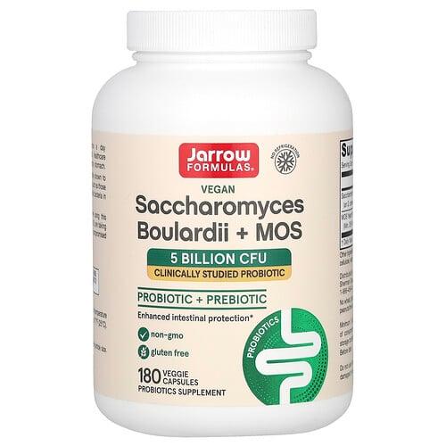 Jarrow Formulas Vegan Saccharomyces Boulardii Mos 5 Billion Cfu 180 Veggie Capsules