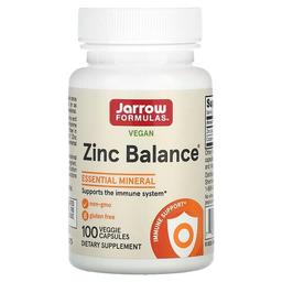 Jarrow Formulas Vegan Zinc Balance 100 Veggie Capsules