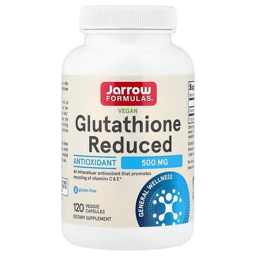 Jarrow Formulas Vegan Glutathione Reduced 500 Mg 120 Veggie Capsules