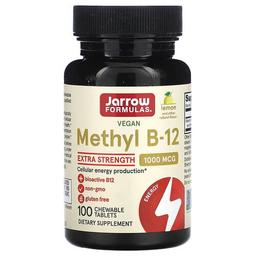 Jarrow Formulas Methyl B 12 Lemon 1 000 Mcg 100 Chewable Tablets