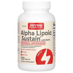 Jarrow Formulas Alpha Lipoic Sustain With Biotin 120 Tablets