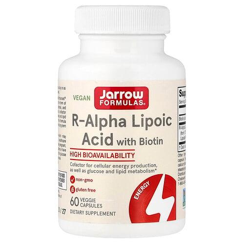 Jarrow Formulas R Alpha Lipoic Acid With Biotin 60 Veggie Capsules product image