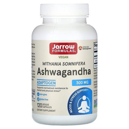 Jarrow Formulas Ashwagandha 300 Mg 120 Veggie Capsules
