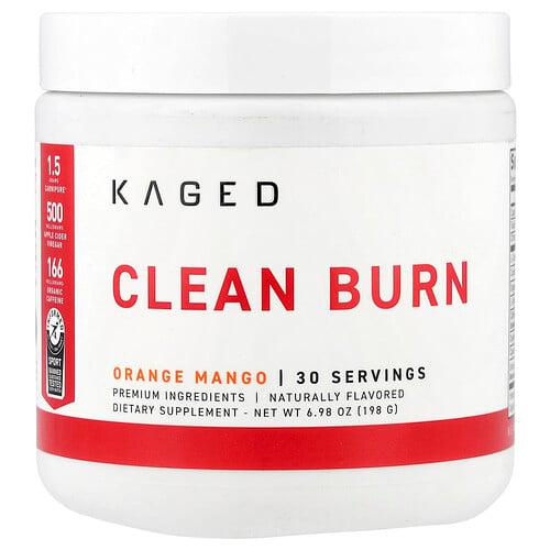 Kaged Clean Burn Orange Mango 6 98 Oz 198 G