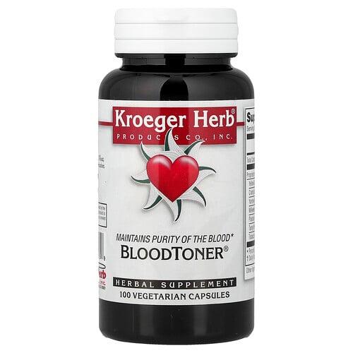 Kroeger Herb Co Bloodtoner 100 Vegetarian Capsules