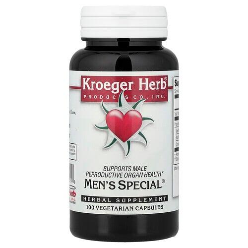 Kroeger Herb Co Men S Special 100 Vegetarian Capsules