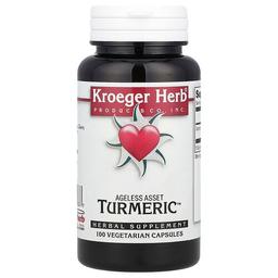 Kroeger Herb Co Ageless Asset Turmeric 100 Vegetarian Capsules 450 Mg Per Capsule