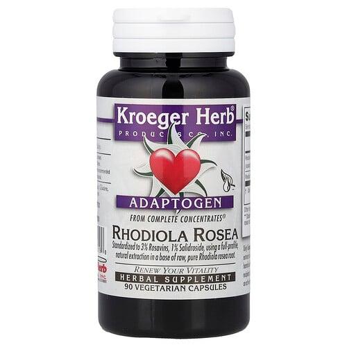 Kroeger Herb Co Complete Concentrates Rhodiola Rosea 90 Vegetarian Capsules