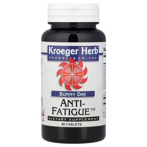 Kroeger Herb Co Sunny Day Anti Fatigue 80 Tablets