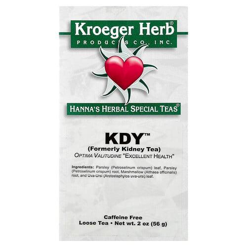 Kroeger Herb Co Hanna S Herbal Special Teas Kdy Caffeine Free 2 Oz 56 G