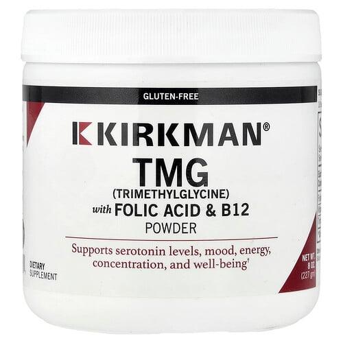 Kirkman Labs Tmg With Folic Acid B12 Powder 8 Oz 227 G