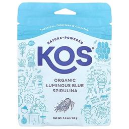 Kos Organic Luminous Blue Spirulina Powder 1 4 Oz 40 G