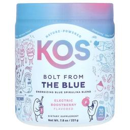 Kos Bolt From The Blue Energizing Blue Spirulina Blend Electric Boostberry 7 8 Oz 221 G