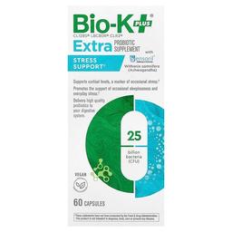 Bio K Extra Probiotic Supplement Stress Support With Sensoril 60 Capsule