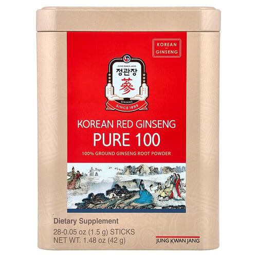 Jungkwanjang Korean Red Ginseng Pure 100 28 Sticks 0 05 Oz 1 5 G Each