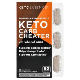 Keto Science Keto Carb Cheater With Fabenol Max 60 Capsules